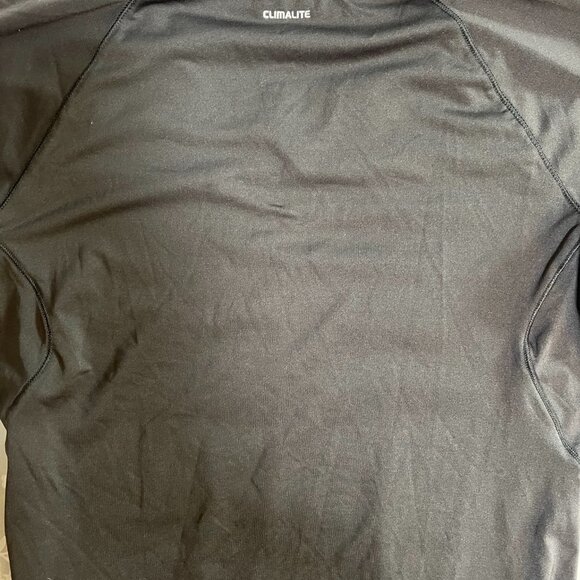 ADIDAS ClimAlite Active Shirt Women's Size M TechFit Short Sleeve Black Athletic - Picture 3 of 7